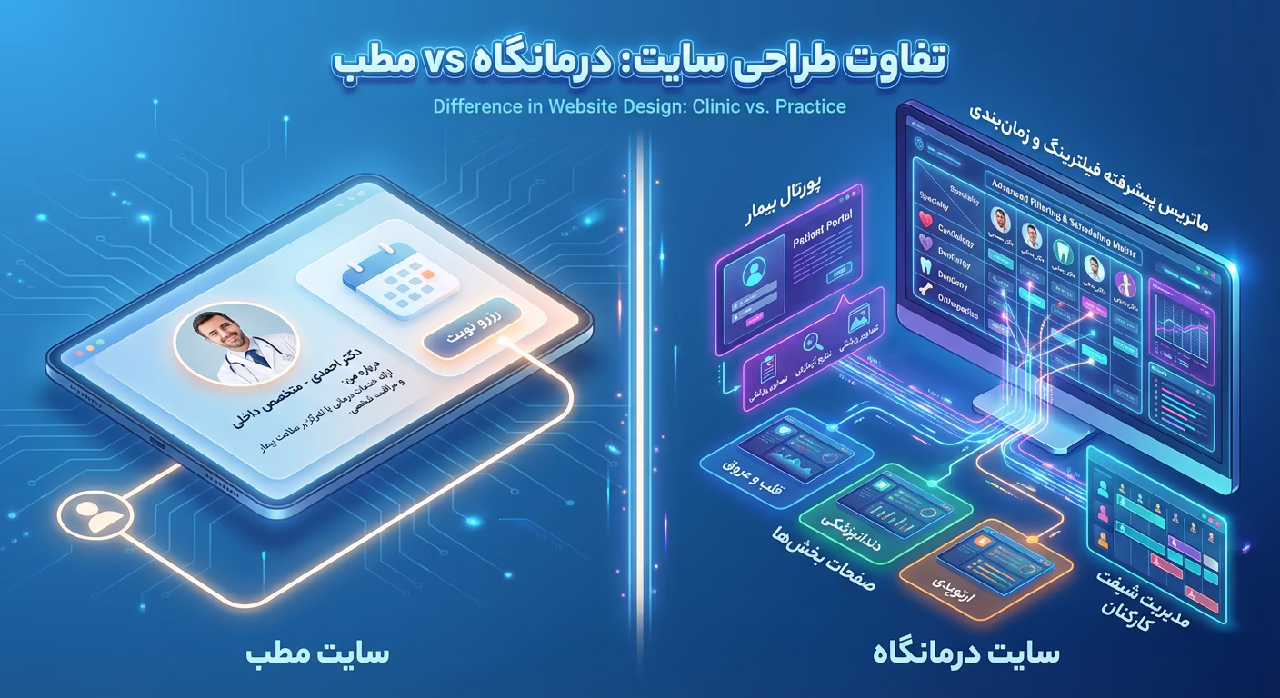 طراحی سایت درمانگاه