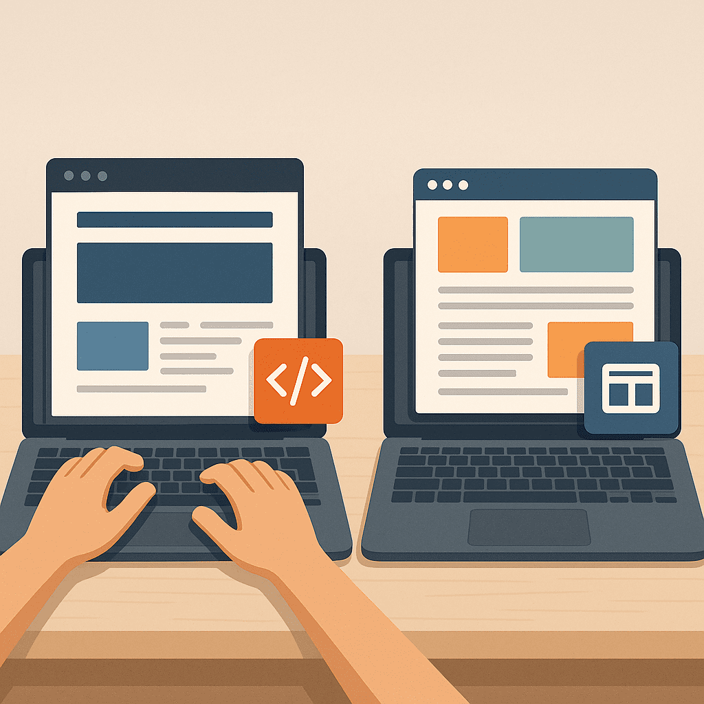 hamyar ai 1747556261 1 فرق طراحی سایت اختصاصی با قالب آماده چیست؟ (مقایسه کامل + جدول)