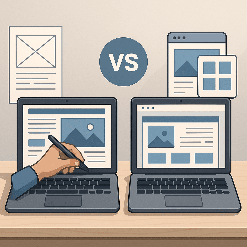 hamyar ai 1747556263 1 فرق طراحی سایت اختصاصی با قالب آماده چیست؟ (مقایسه کامل + جدول)