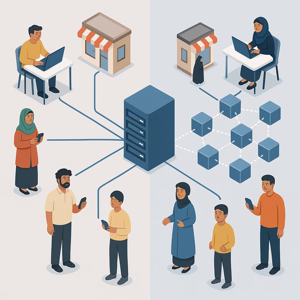 Web2 و Web3 چیست؟ راهنمای کامل مقایسه نسل‌های اینترنت برای کسب‌وکارهای ایرانی