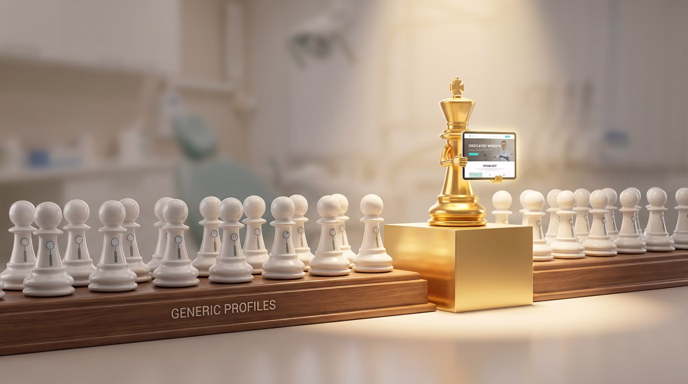 Untitled 1 سایت اختصاصی دندانپزشکی یا پلتفرم‌های نوبت‌دهی (مثل دکترتو)؟ کدام برای برندینگ شما بهتر است؟